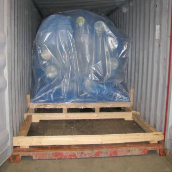Container accumulation for sea freight